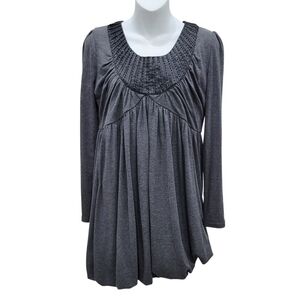 2/$20 Y2K Black & Grey Long Sleeve Top Blouse Size: M